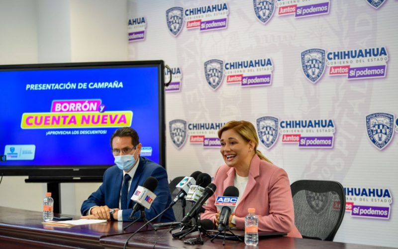 «Borrón y cuenta nueva»: Anuncia la gobernadora Maru Campos descuentos desde 90% hasta el 35% en adeudos