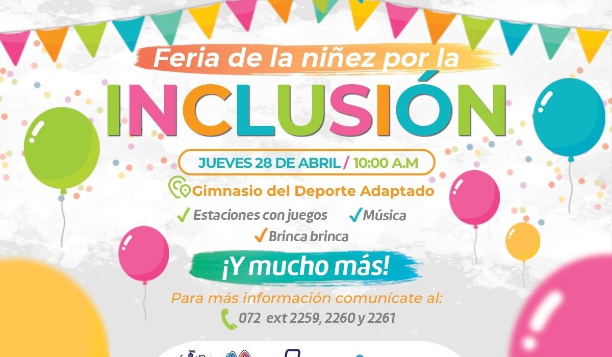 Realizará IMPAS Feria de la Niñez por la Inclusión el jueves 28 de abril