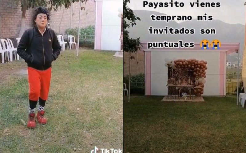 Piden a payasito llegar puntual a fiesta y ningún invitado aparece, ¿lo dejaron plantado?