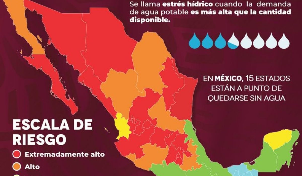 En México, 15 estados están a punto de quedarse sin agua