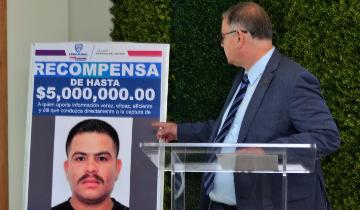 Ofrece FGE recompensa de hasta 5 millones de pesos por captura de “El Chueco”