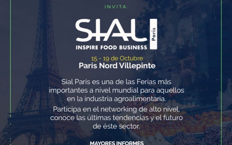 Invita SIDE a empresas chihuahuenses a participar en la feria agroalimentaria internacional “SIAL Paris 2022”