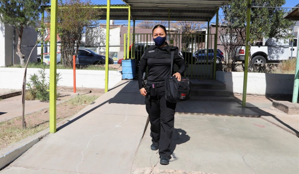 Prepara Policía Municipal Escudo Escolar en planteles educativos por regreso a clases
