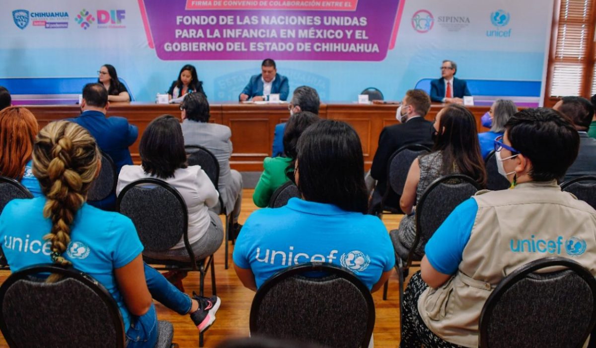 Firman Gobierno del Estado y Unicef Convenio Marco en beneficio de la niñez chihuahuense