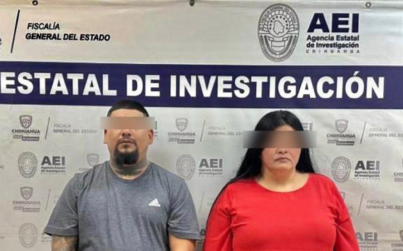 Detienen AEI en flagrancia a pareja por posesión de arma de fuego y marihuana en Ciudad Juárez