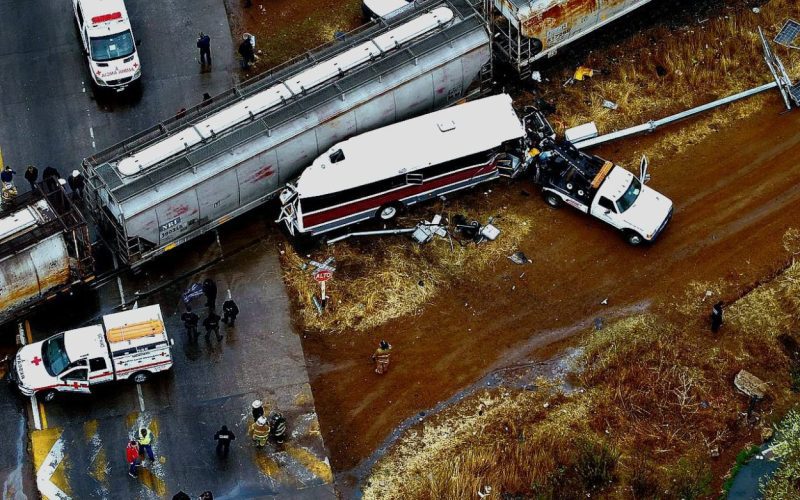 Atiende SSPE a accidentados de choque de tren en Anáhuac